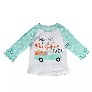 Baby&Toddler Pumpkin Patch Ruffle Sleeve Raglan